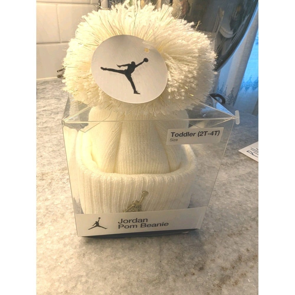 NWT Jordan Toddler Pom Beanie, 2T-4T‎